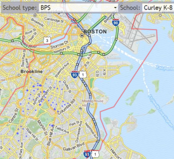 Location of Students by School